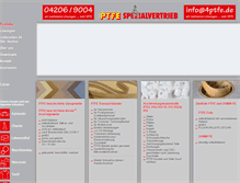 Tablet Screenshot of 4ptfe.de